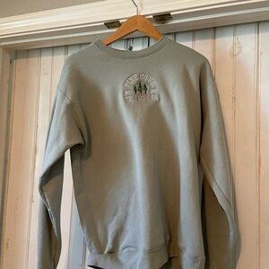 Unisex oversized Pine Cove crewneck grey/green size M